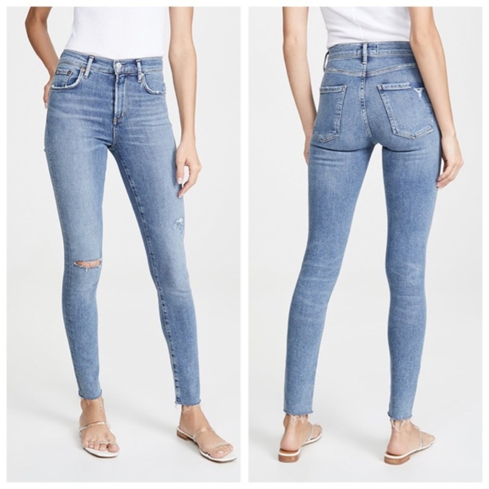 AGOLDE Sophie Mid Rise Skinny Ankle Jean Pentacle